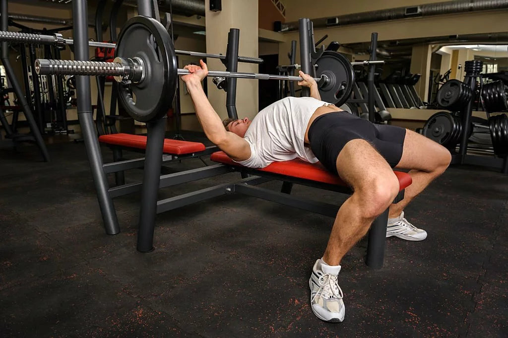 Bench press legs sales