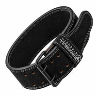 #color_black | Iron Bull Strength 10mm double prong lifting belt in black, front view