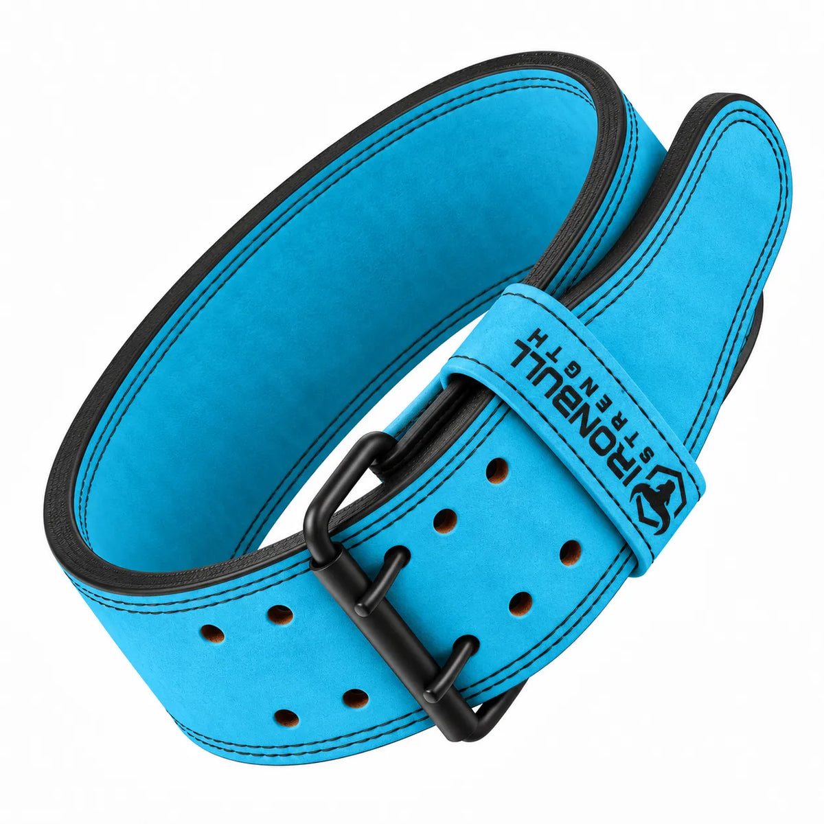 #color_olympic-blue | Iron Bull Strength 10mm double prong lifting belt in blue, front view