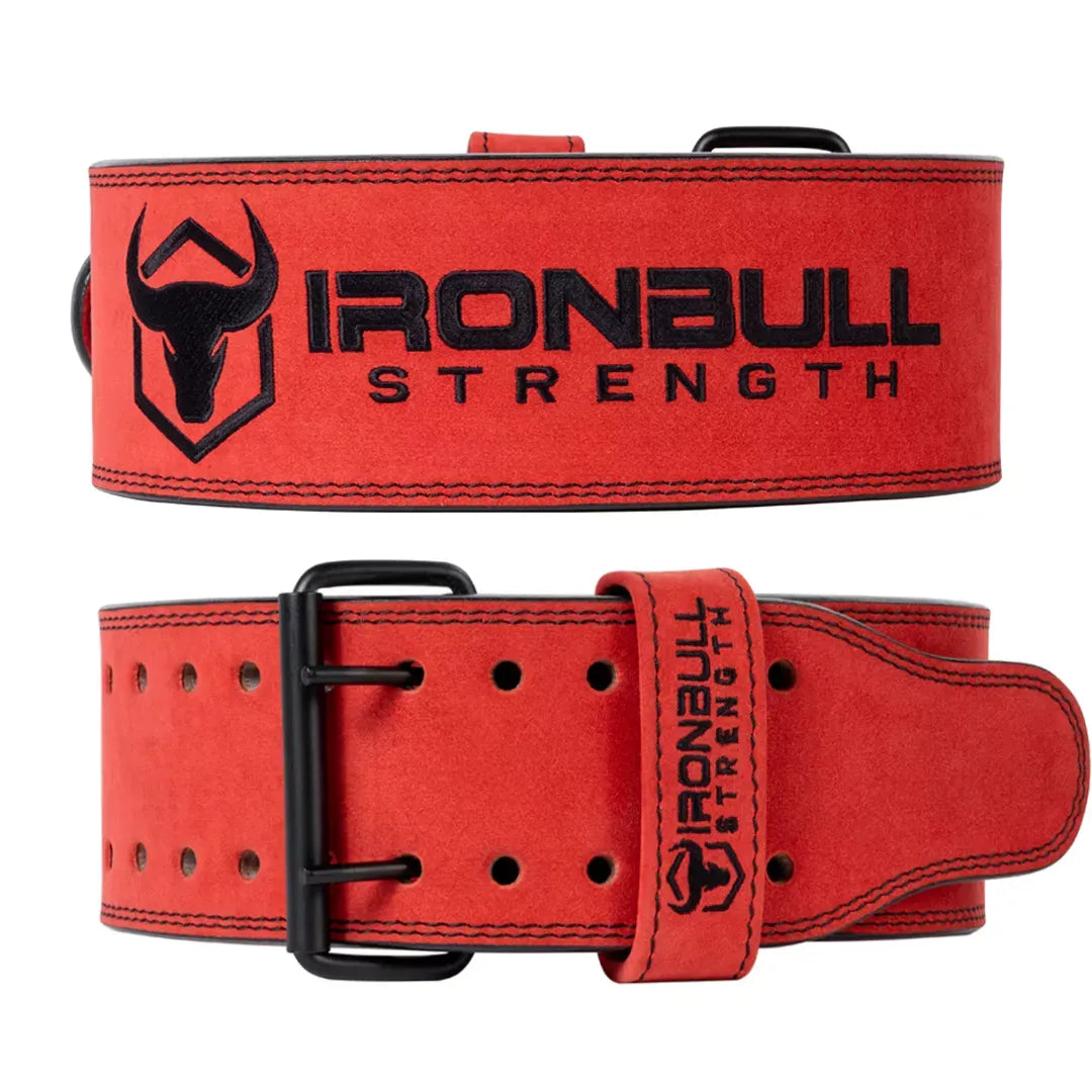 #color_red | Iron Bull Strength 10mm double prong leather lifting belt red