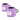 #color_lavender | Iron Bull Strength ankle straps in black, multi view