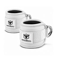 #color_white | Iron Bull Strength ankle straps in black, multi view