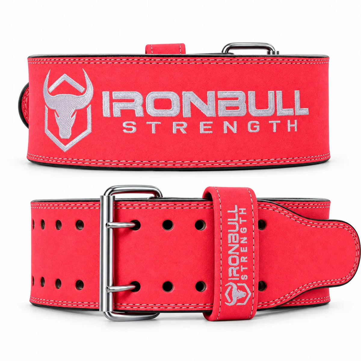 #color_pink | Iron Bull Strength 10mm double prong leather lifting belt pink