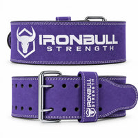 #color_purple | Iron Bull Strength 10mm double prong leather lifting belt purple