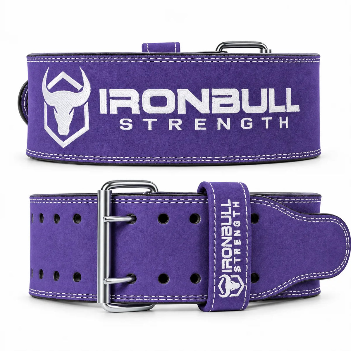 #color_purple | Iron Bull Strength 10mm double prong leather lifting belt purple