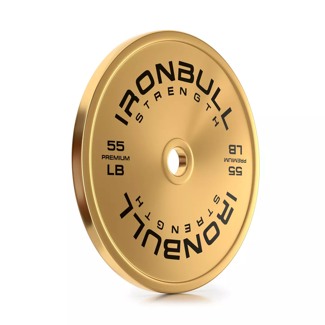 Premium Gold Weight Plates Sets (LB) Iron Bull Strength