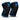 #color_black-olympic-blue | Iron Bull Strength 7mm knee sleeves in black, front view
