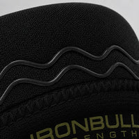 #color_black-milspec-green | Close-up of anti-slip feature on Iron Bull Strength 7mm knee sleeves
