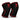#color_black-red | Iron Bull Strength 7mm knee sleeves in black, front view
