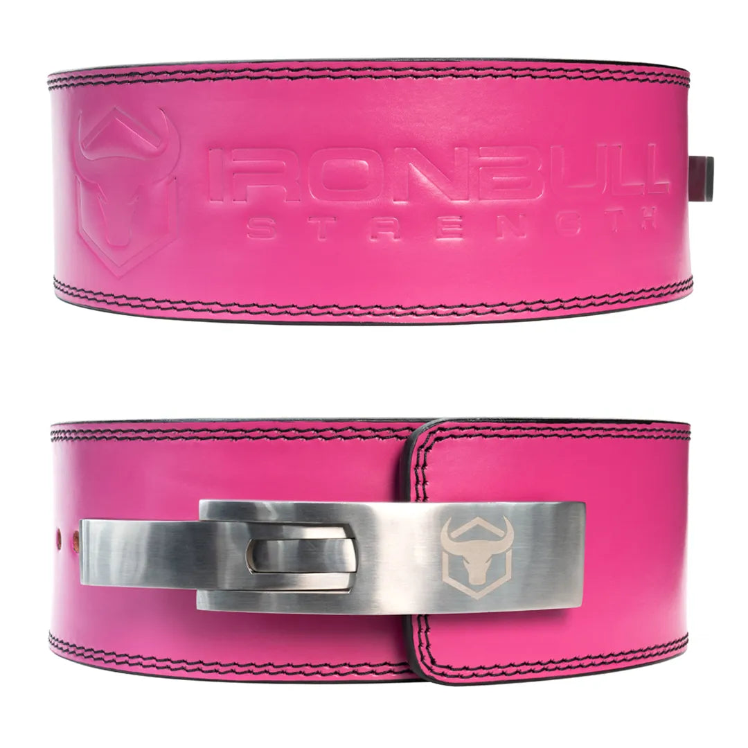 Premium 10mm 4" Pink Lever Belt - IPF Approved