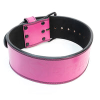 Premium 10mm 4" Single Prong Pink Belt - IPF Approved