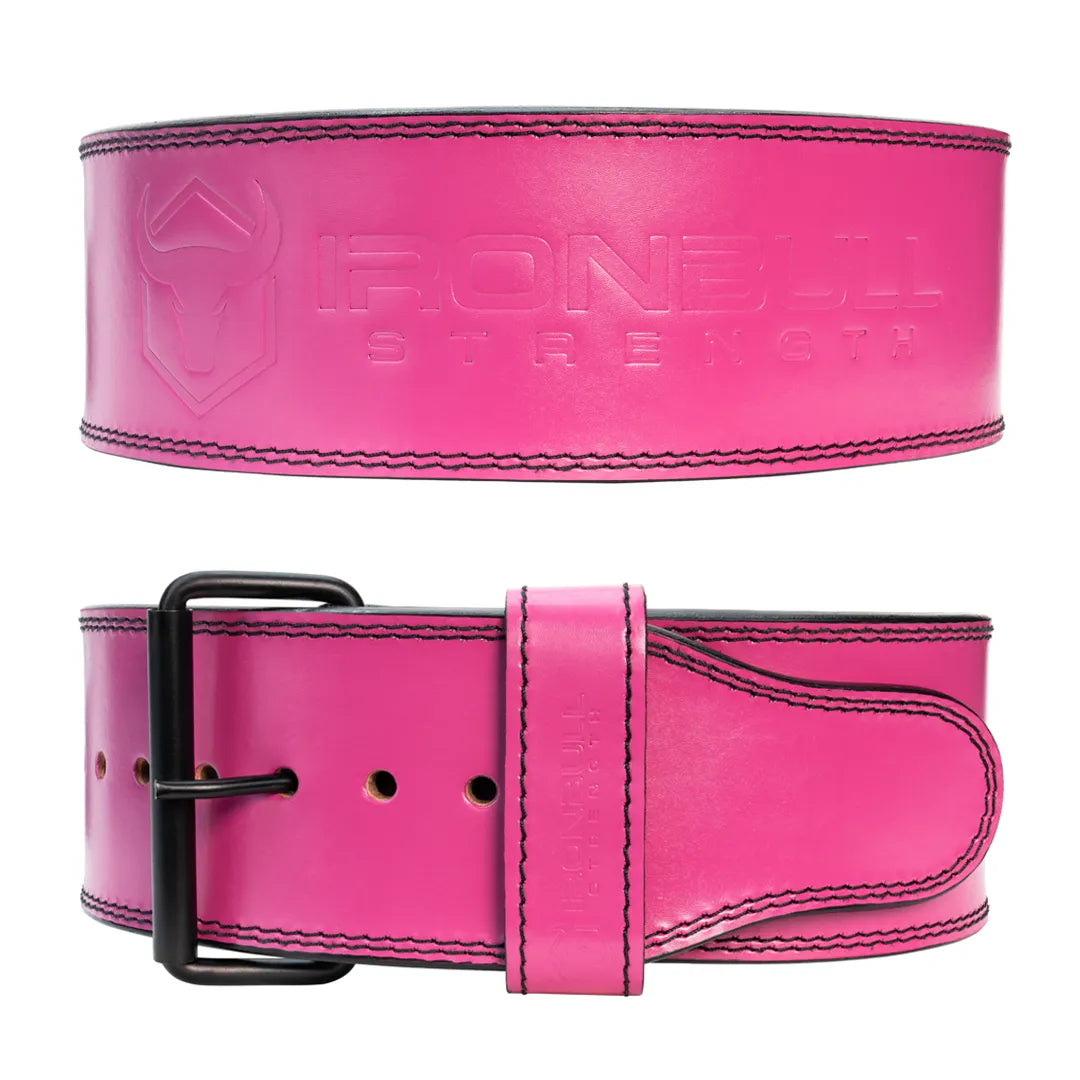 Premium 10mm 4" Single Prong Pink Belt - IPF Approved