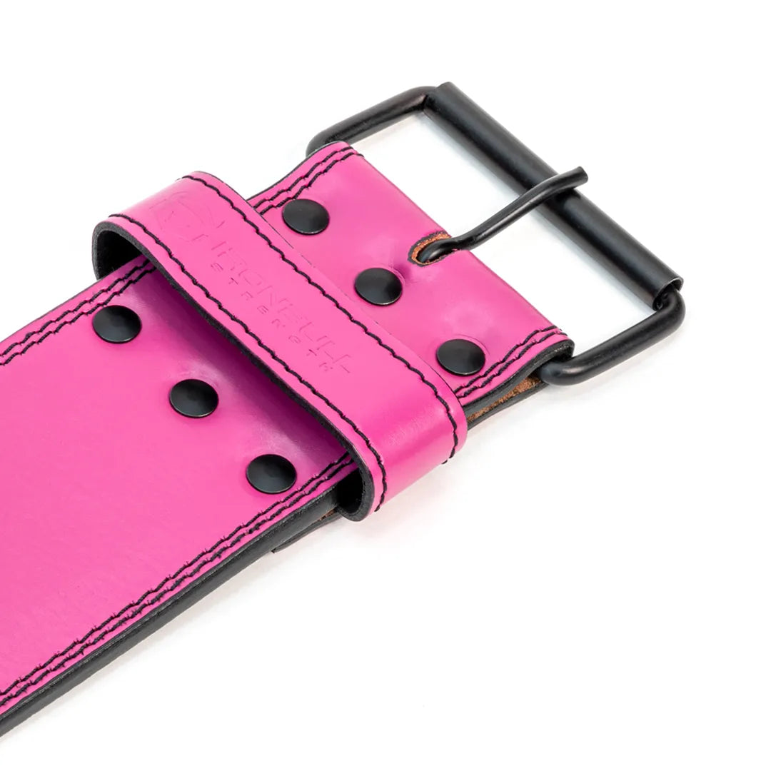 Premium 10mm 4" Single Prong Pink Belt - IPF Approved