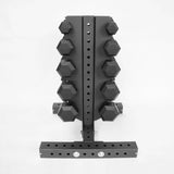 Vertical Dumbbell Rack with Hex Dumbbells | 5 Pairs (5-25LB)