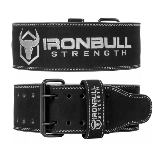 #color_black | Iron Bull Strength 10mm double prong leather lifting belt black
