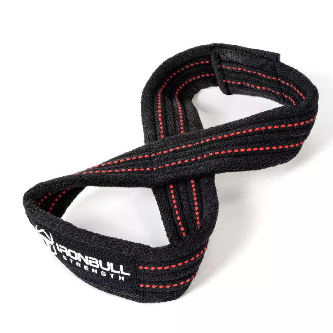 Spud Figure 8 Lifting Straps - Pair - Black, One Size, Weight Lifting Accessory