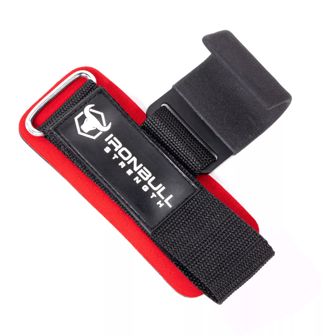 Lifting Hooks with Wrist Straps Iron Bull Strength